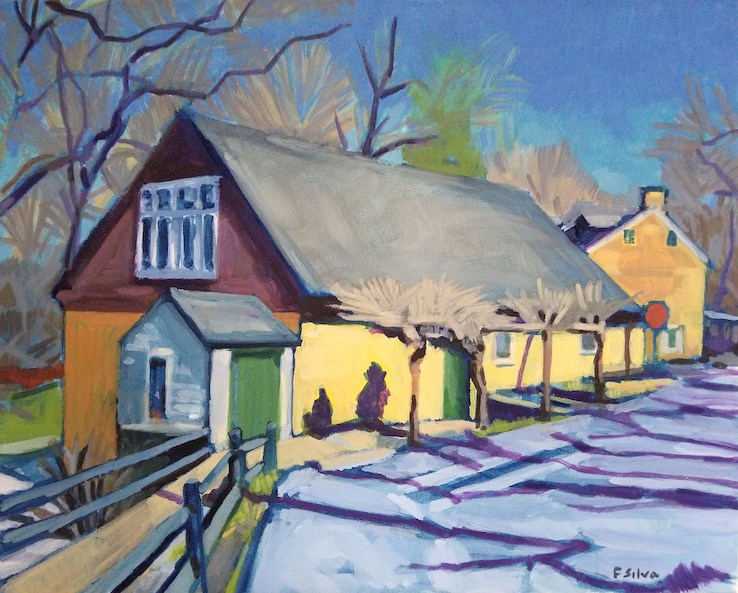 "Winter Shadows" a landscape painting by Francisco Silva