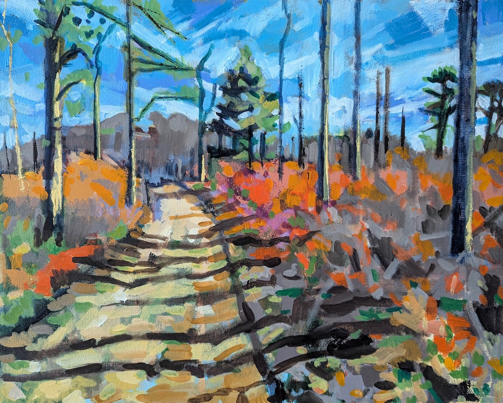 Appalachian October, an acrylic painting by aritst Francisco Silva