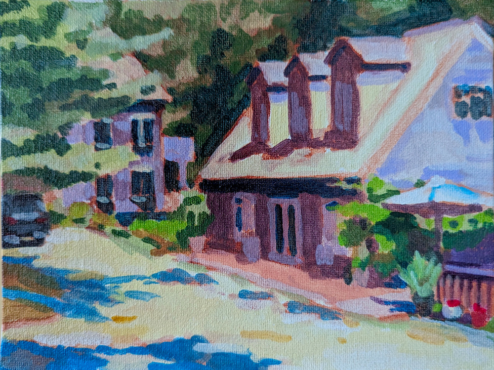 Chill Morning at Wycombe Winery, an acrylic painting by aritst Francisco Silva