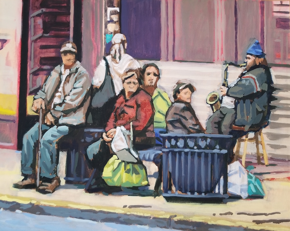 The Immigrants, an oil painting by aritst Francisco Silva