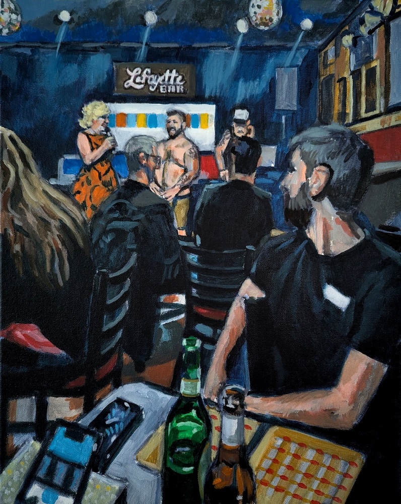 Drag Queen Bingo, an acrylic painting by aritst Francisco Silva