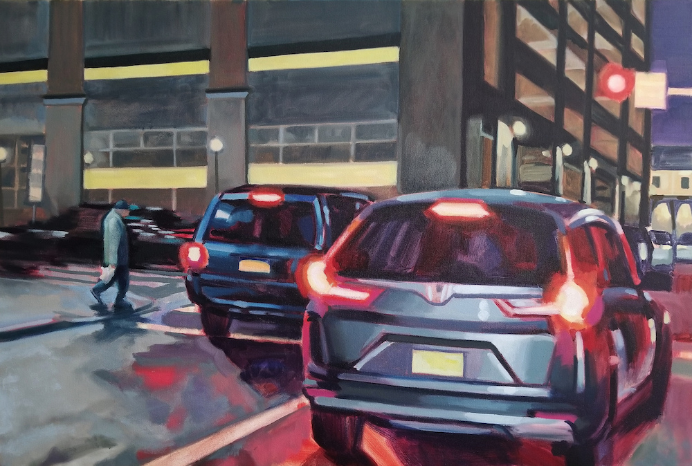 Full Stop, an oil painting by artist Francisco Silva