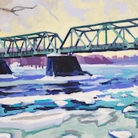 Arctic Winter, an oil painting by artist Fransciso Silva