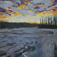 Contemplation, an oil painting by artist Fransciso Silva