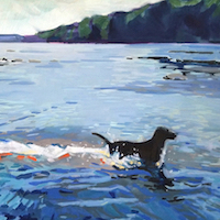 Too Much Energy On An Oppressively Hot Day, an oil painting by artist Fransciso Silva