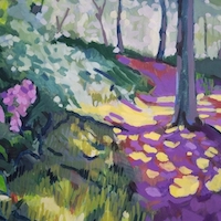 Transcendental Tree, an oil painting by artist Fransciso Silva