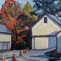 Dvoor Farm, a plein air oil painting by artist Francisco Silva