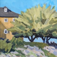 Easy Like Sunday Morning, a plein air oil painting by artist Francisco Silva