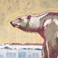Polar Bear, an oil painting by artist Fransciso Silva