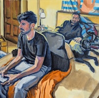 Three Brothers, an oil painting by artist Fransciso Silva